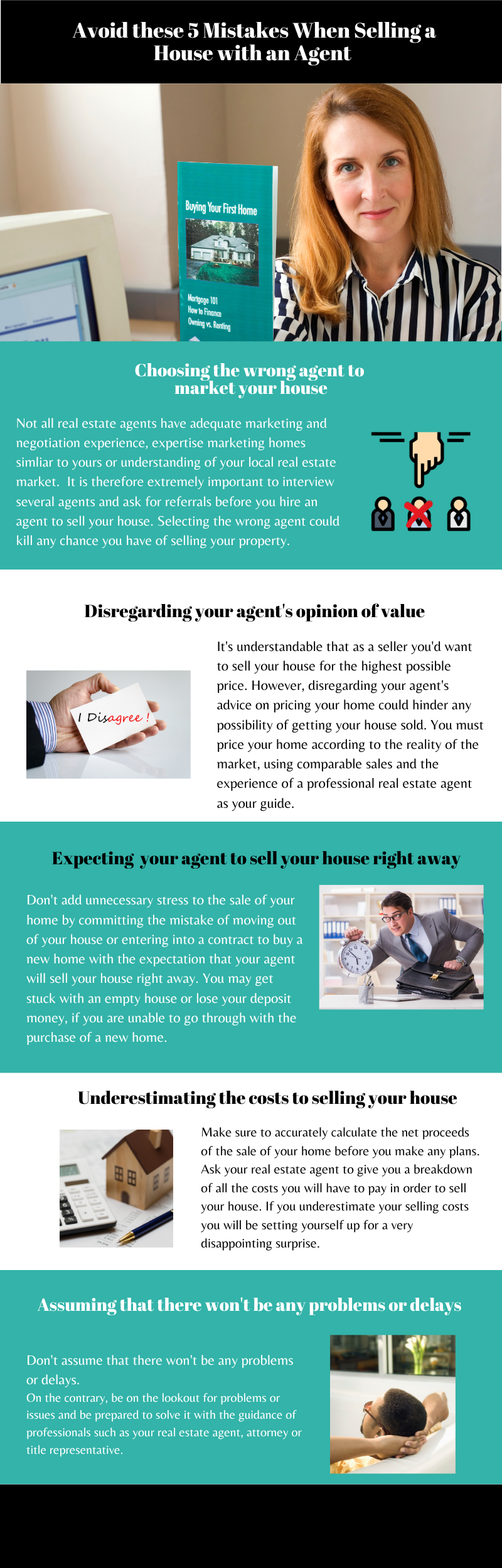 Avoid these 5 mistakes when selling a house with an agent