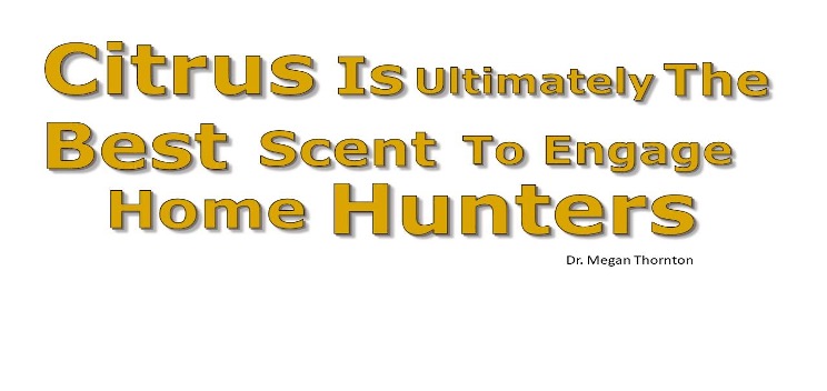 citrus is ultimately the best scent to engage home hunters by dr. megan thornton